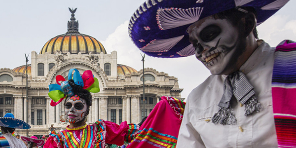 Tributo a día de muertos en México